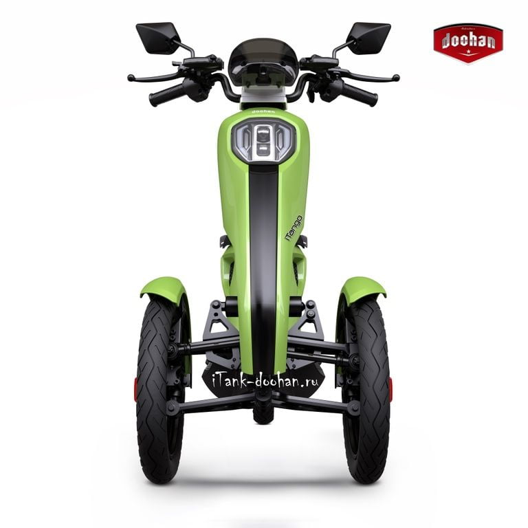 Электрический скутер Трицикл Doohan iTango HO-1200W Зеленый